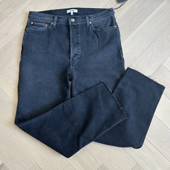 Re/Done Comfort Stretch High Rise Stove Pipe - Picture 4 of 5